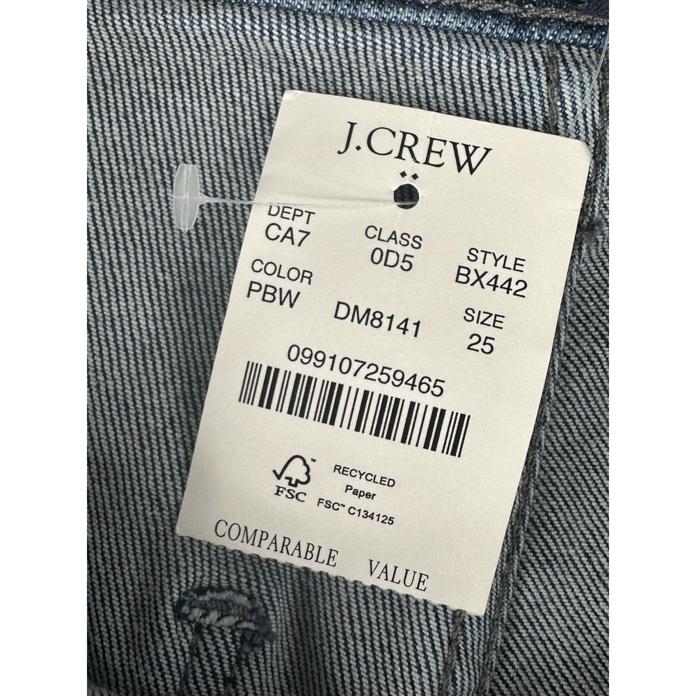 J. CREW Essential Straight Jeans In All-day Stretch Women's Size 25 - Picture 16 of 16